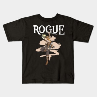 Rogue Class RPG Thief Roleplaying Dungeon Crawler Assassin Kids T-Shirt